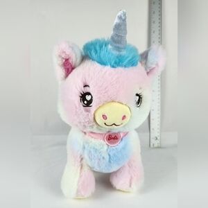 Barbie Chef Pet Adventure Rainbow Unicorn 10" Plush Stuffed Animal Toy Mattel